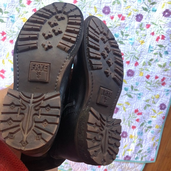 Frye Black Valerie Shearling and Leather Knee High Riding Boots - Picture 16 of 16